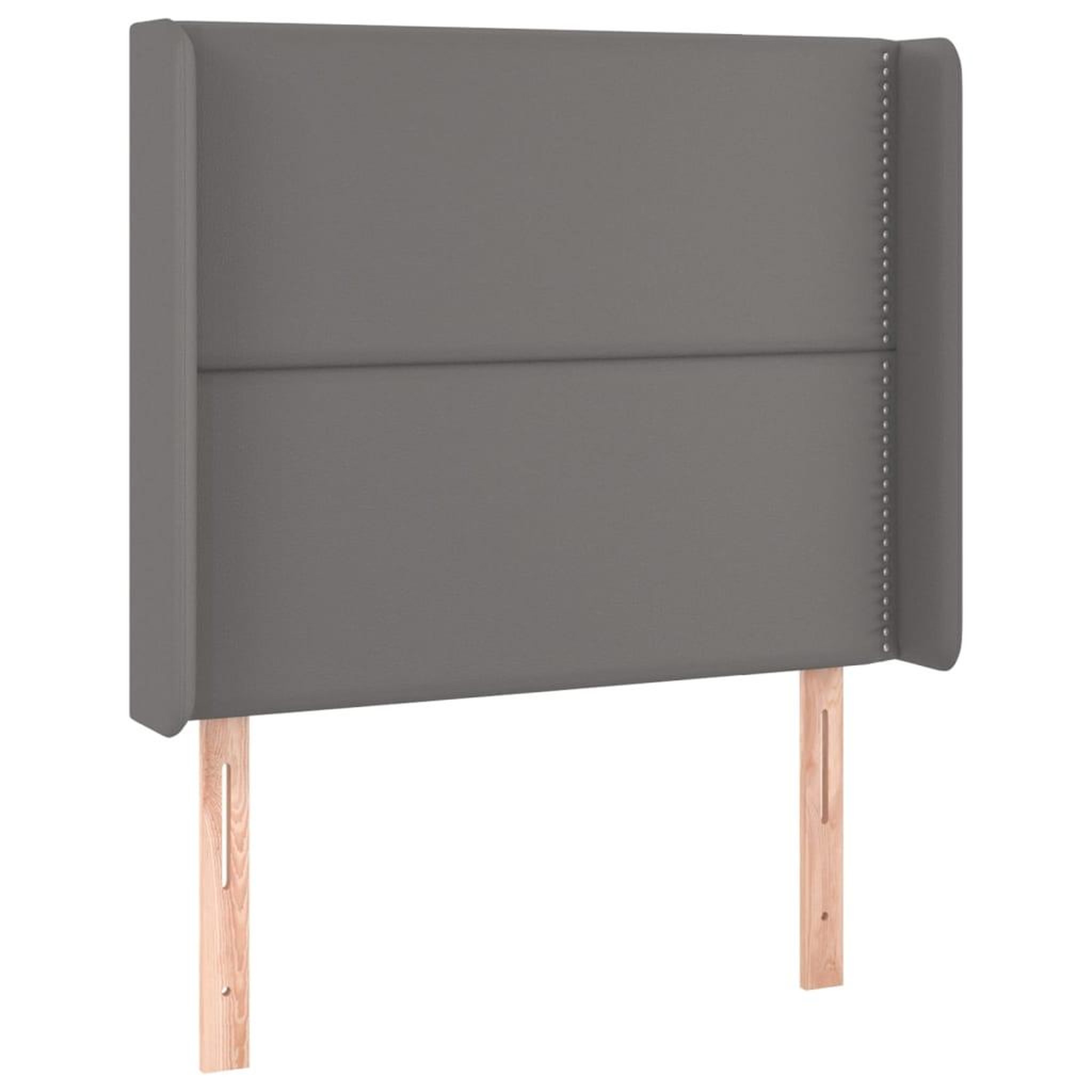 Voir la diapositive 3 : VIDAXL Tete de lit a LED Gris 83x16x118/128 cm Similicuir