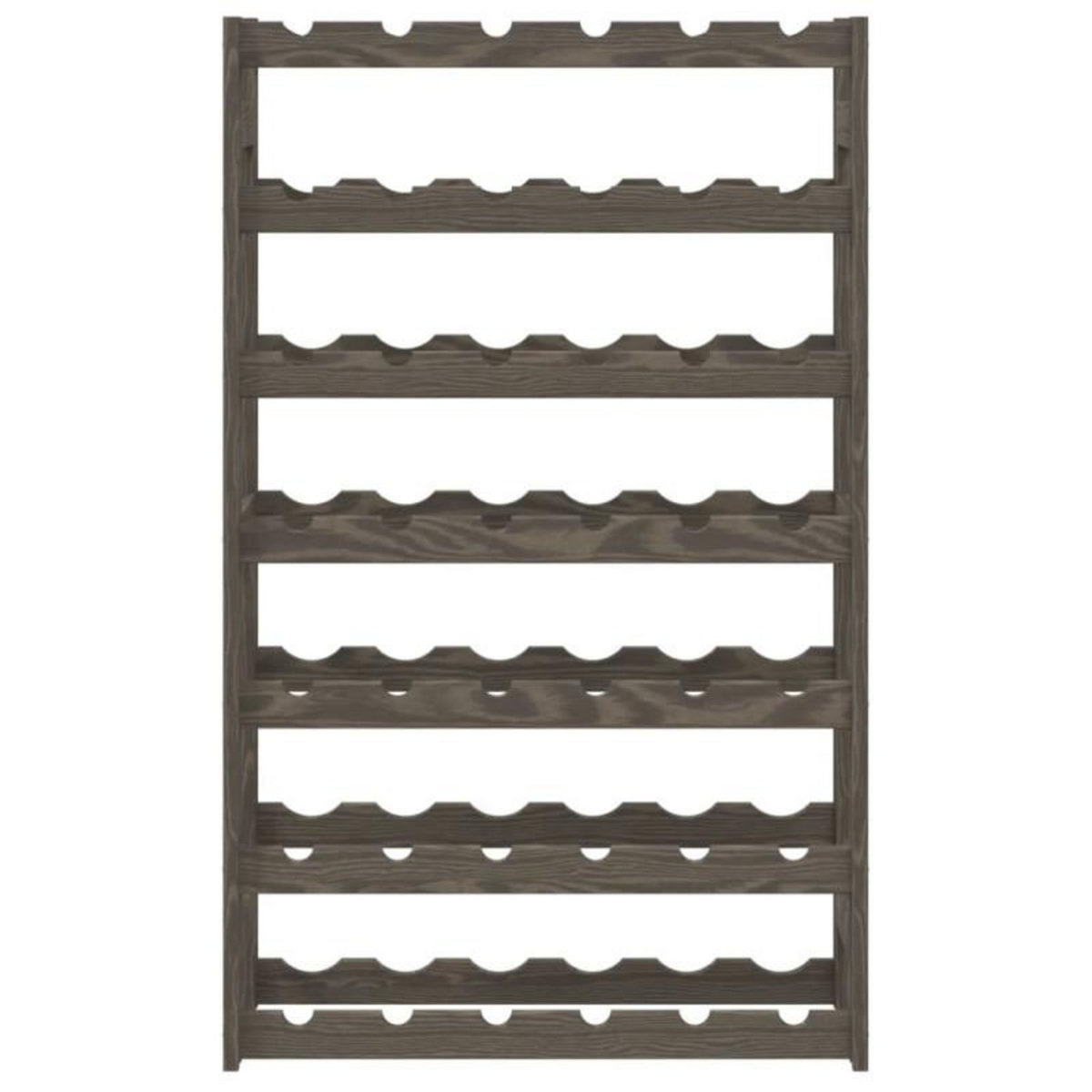 VIDAXL Casier à bouteilles pour 42 bouteilles gris bois pin solide