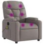 Voir la diapositive 2 : VIDAXL Fauteuil de massage inclinable Taupe Tissu