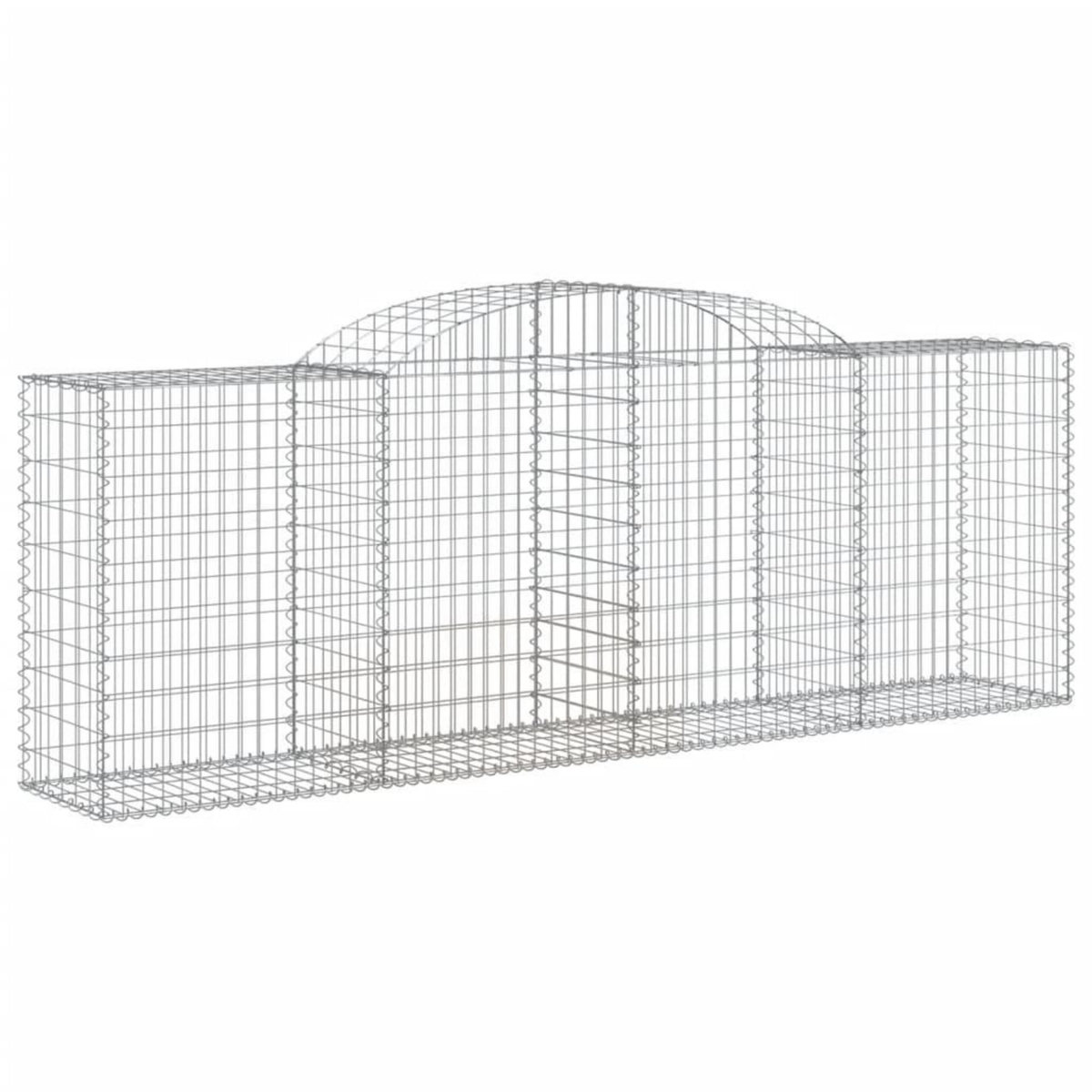 VIDAXL Paniers a gabions arques 11 pcs 300x50x100/120 cm fer galvanise