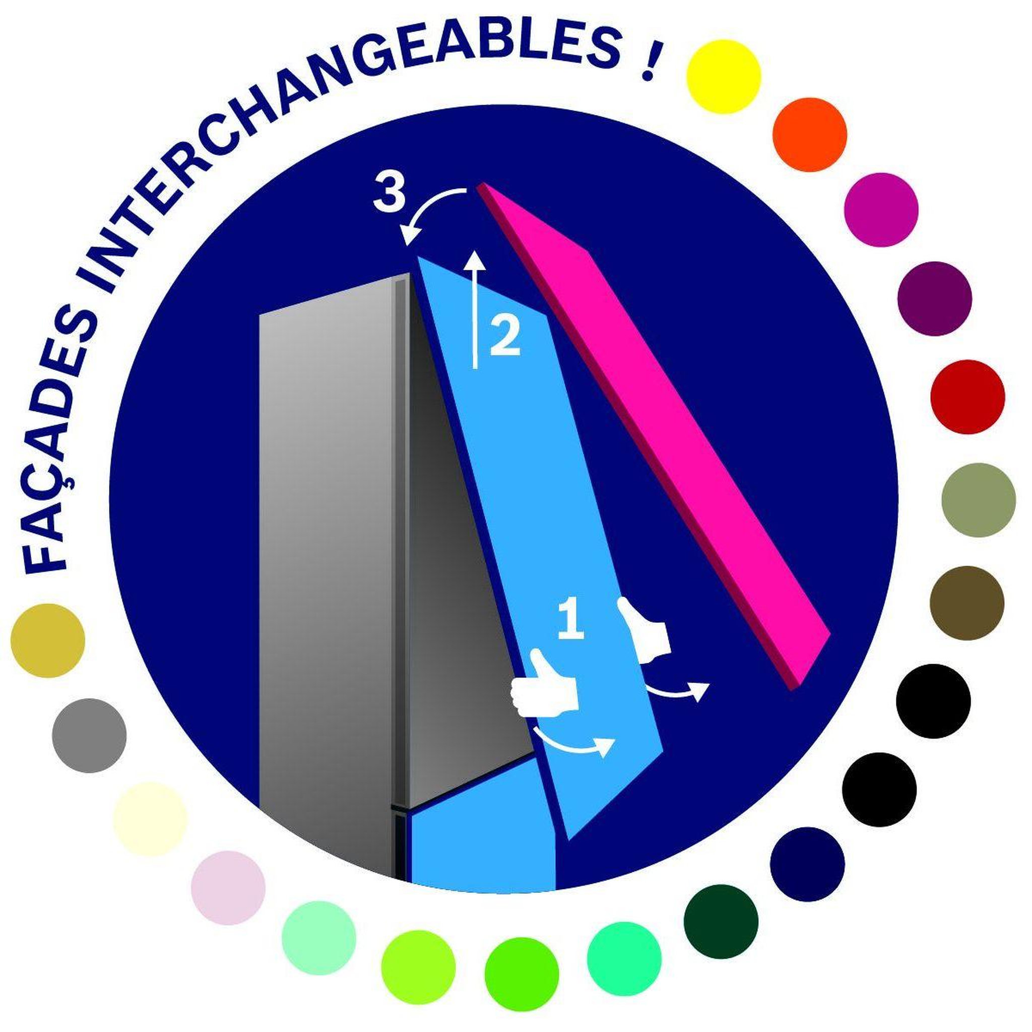 Voir la diapositive 4 : BOSCH Panneau d'habillage facade variostyle ksz1bvr00