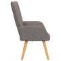 Voir la diapositive 4 : VIDAXL Chaise de relaxation Taupe Tissu