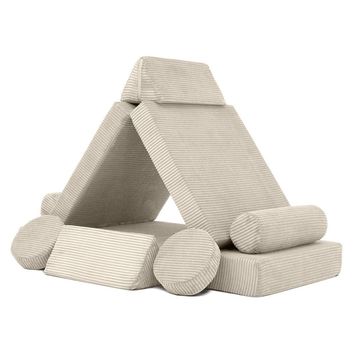 BEST MOBILIER Ines - canapé droit 2 places en velours côtelé