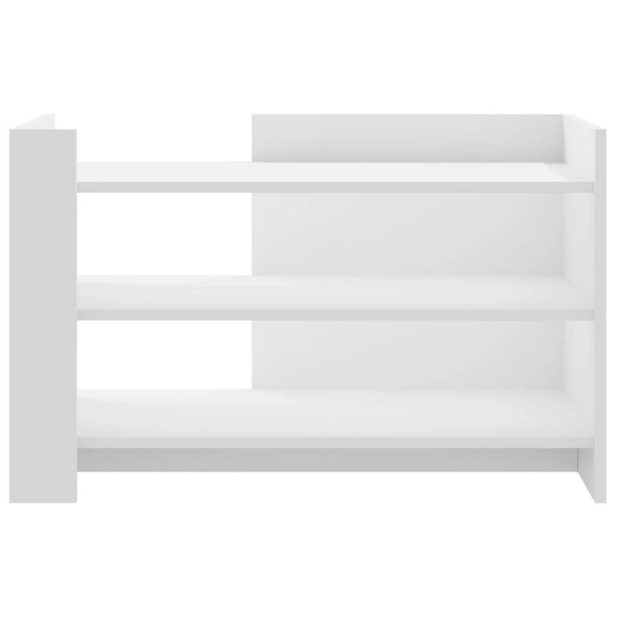 VIDAXL Table basse blanc 80x50x50 cm bois d'ingenierie