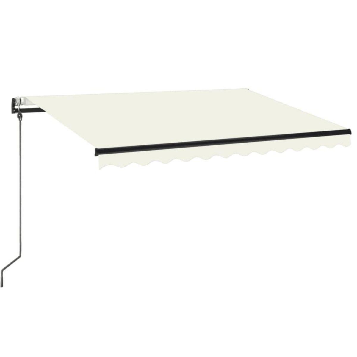 VIDAXL Auvent retractable automatique 350x250 cm Creme
