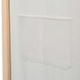 Voir la diapositive 5 : VIDAXL Cloison de separation 3 panneaux Creme 120x170x4 cm Tissu