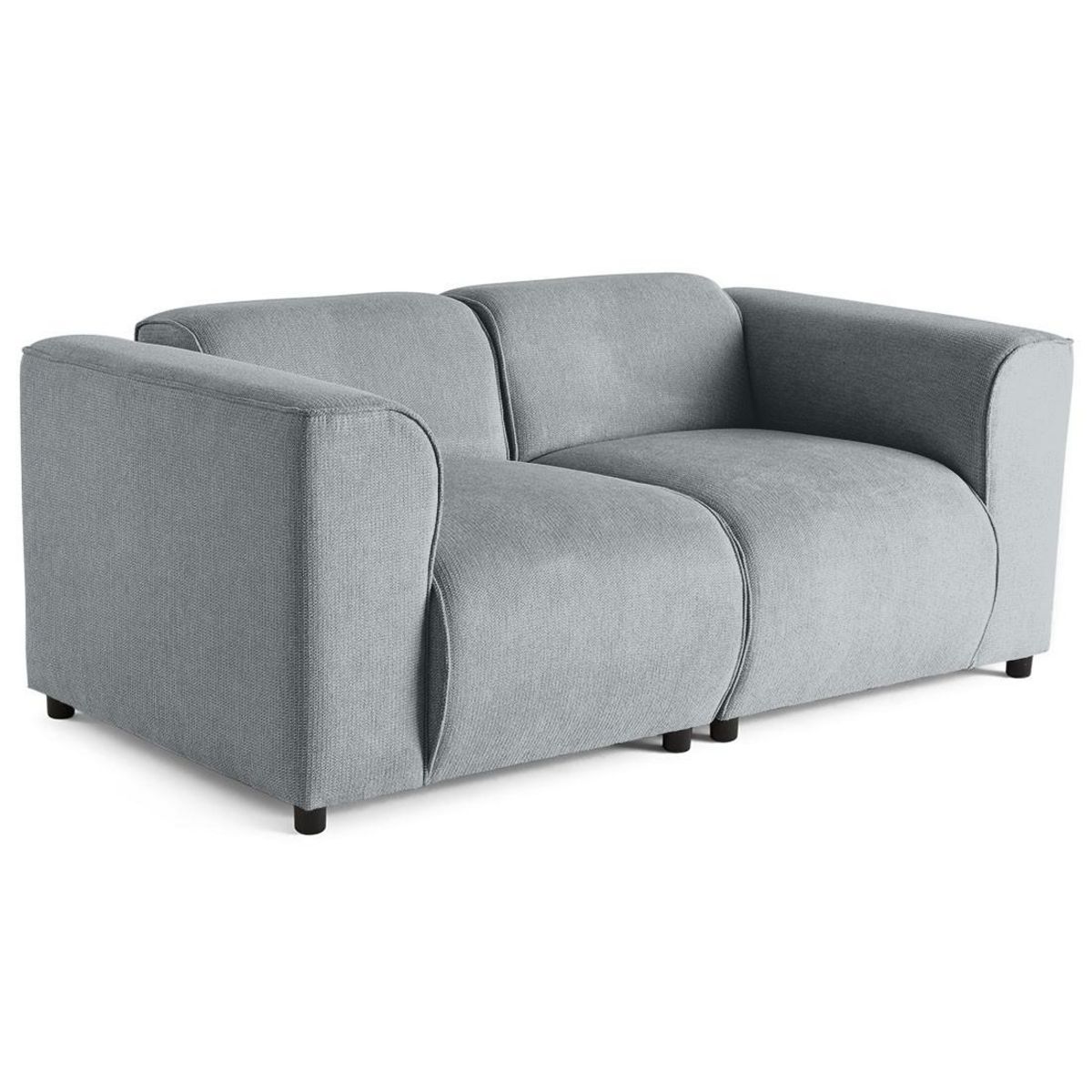 LISA DESIGN Suaro - canapé modulable 2 places en tissu texturé