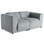 Voir la diapositive 2 : LISA DESIGN Suaro - canapé modulable 2 places en tissu texturé