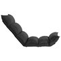 Voir la diapositive 3 : VIDAXL Chaise pliable de sol Noir Tissu