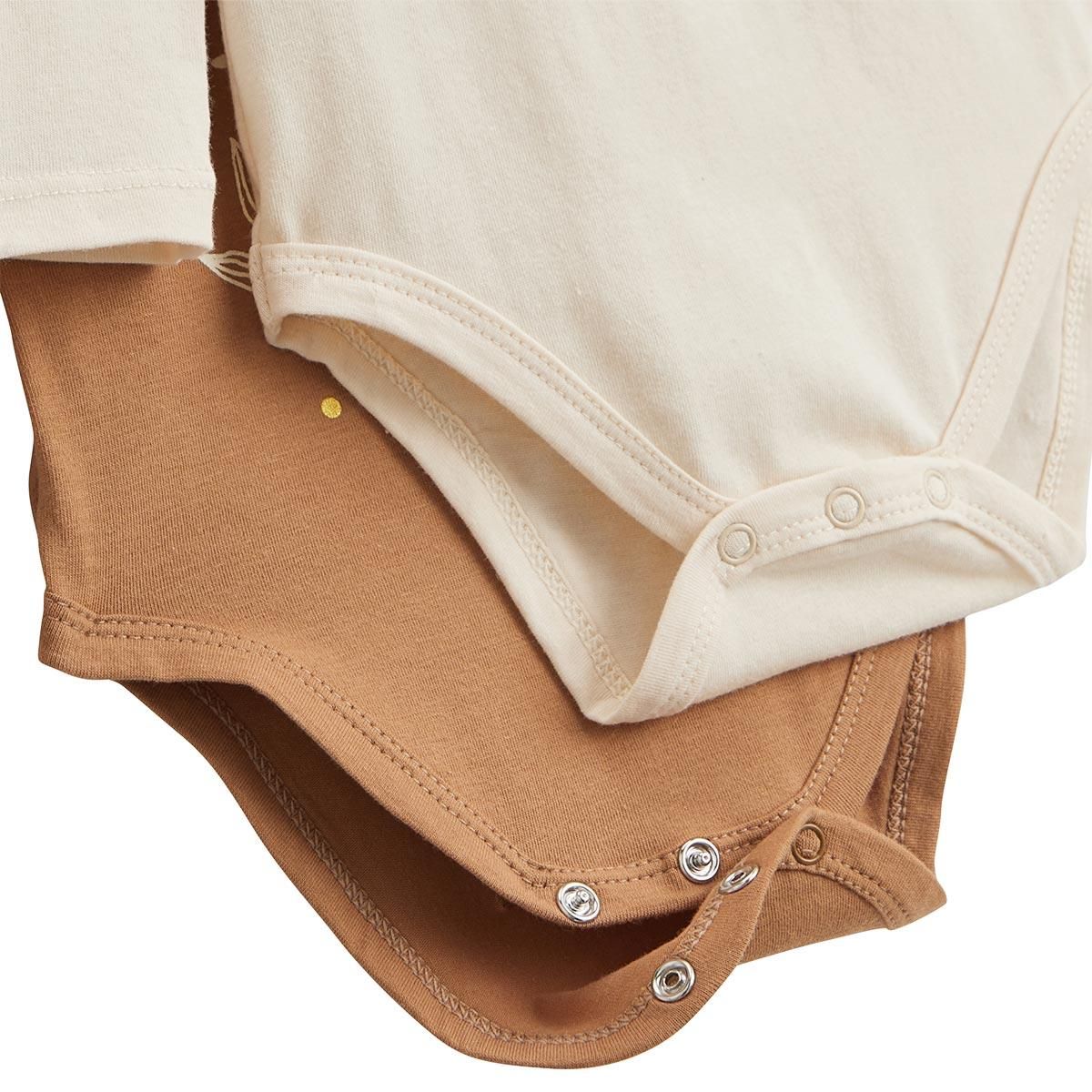 Petit Béguin Lot de 2 bodies bébé col roulé manches longues Chincha