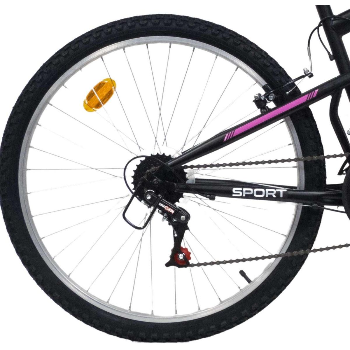 Vélo VTT 26'' - Modèle Tout Suspendu Femme Twister - 18 Vitesses - Poignées Tournantes - Freins V-Brake & Jantes en aluminium