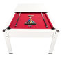 Voir la diapositive 1 : PLAY4FUN Billard Américain HARMONY 6Ft - 206,5 x 116,5 x 80 cm avec accessoires et plateau dînatoire - Couleur Ivoire
