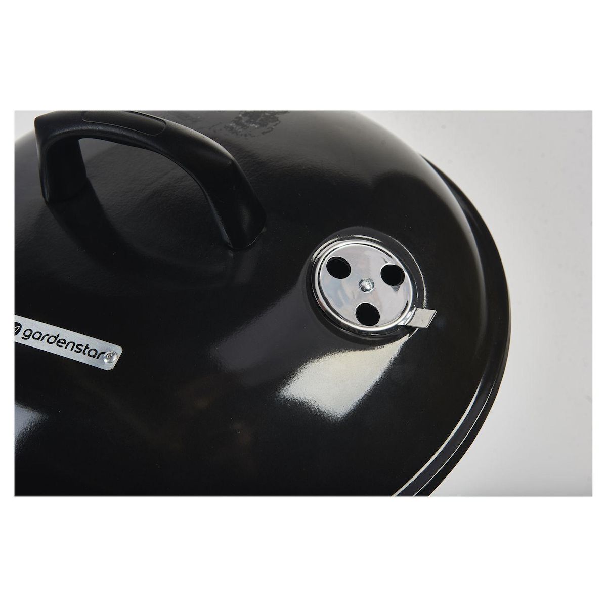 GARDENSTAR Barbecue charbon de bois rond kettle en acier émaillé avec roues 53.5 x 52 x 79 cm - Grille D41.5 cm - Couvercle - Cendrier