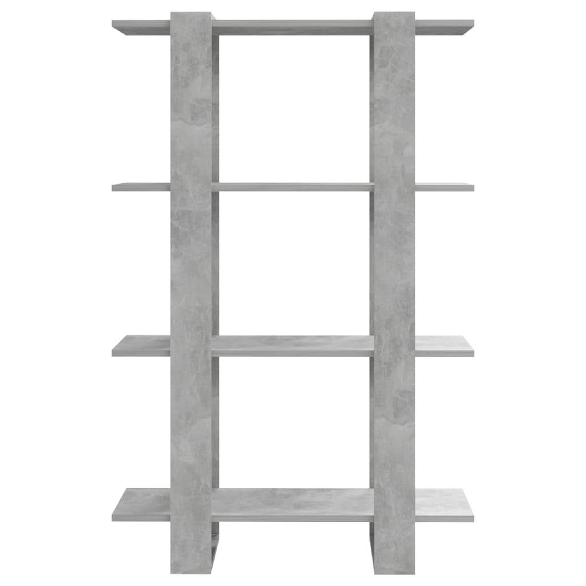 Voir la diapositive 5 : VIDAXL Bibliotheque/Separateur de piece Gris beton 80x30x123,5 cm