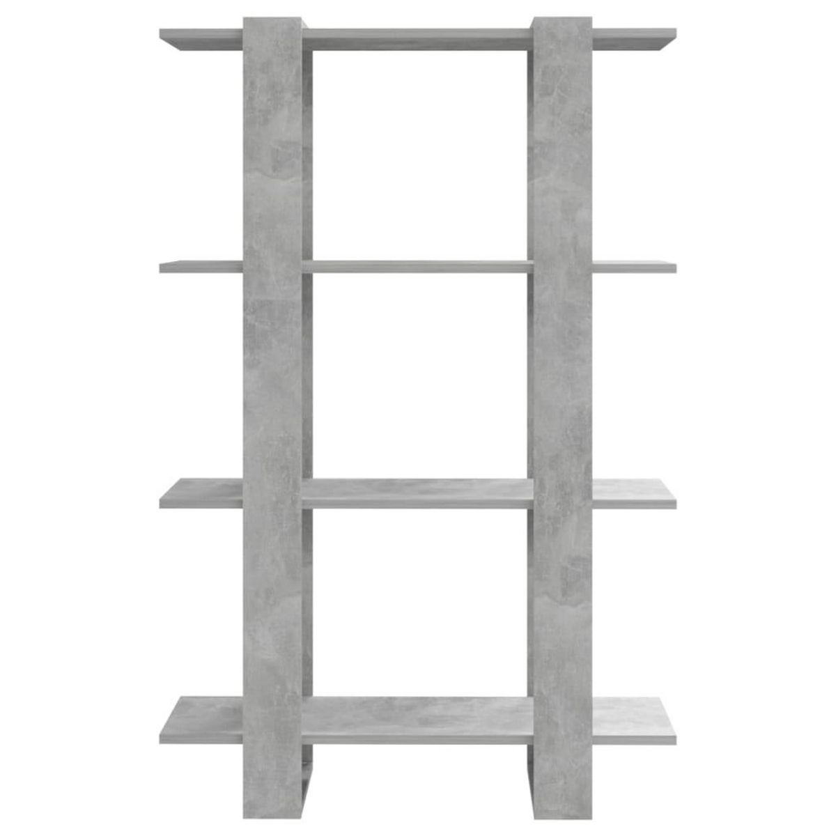 VIDAXL Bibliotheque/Separateur de piece Gris beton 80x30x123,5 cm