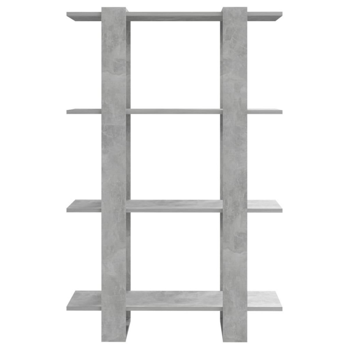 VIDAXL Bibliotheque/Separateur de piece Gris beton 80x30x123,5 cm