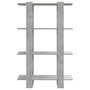 Voir la diapositive 5 : VIDAXL Bibliotheque/Separateur de piece Gris beton 80x30x123,5 cm