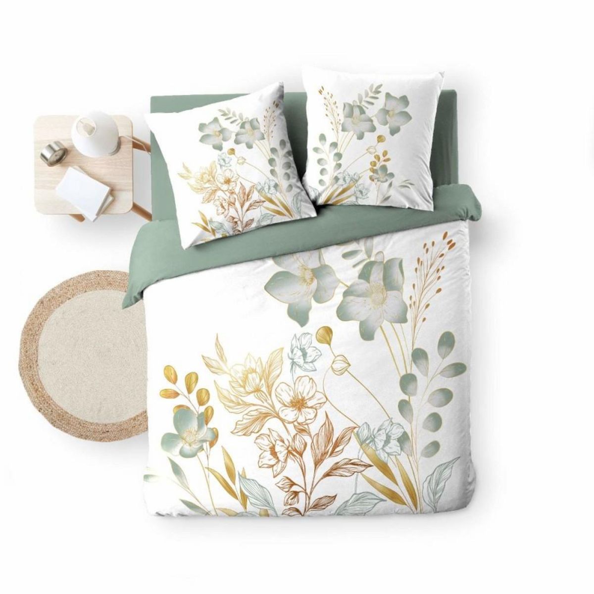 Douceur d'Intérieur Housse de couette 240x220 + 2 taies LOLITA 100% coton