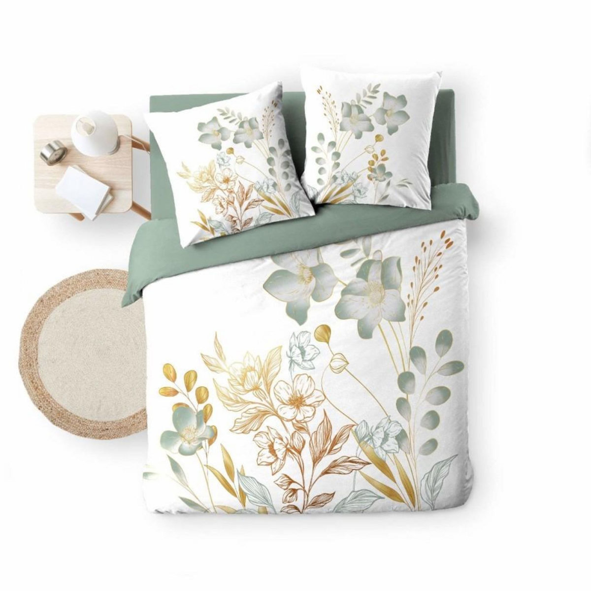 Douceur d'Intérieur Housse de couette 240x220 + 2 taies LOLITA 100% coton