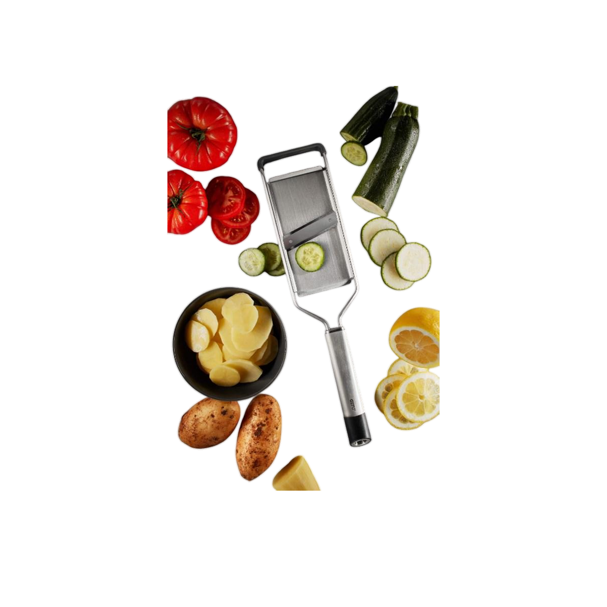 Voir la diapositive 3 : GEFU Mandoline Gefu Primeline couleur argent