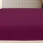 Voir la diapositive 3 : VIDAXL Draps-housses Jersey 2 pcs Bordeaux 100x200 cm Coton