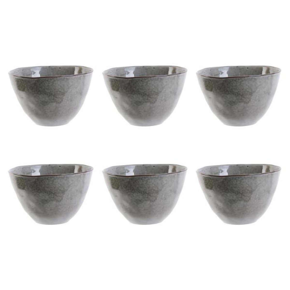 Paris Prix Lot de 6 Bols  Au Grès du Temps  15cm Gris