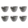Voir la diapositive 1 : Paris Prix Lot de 6 Bols  Au Grès du Temps  15cm Gris