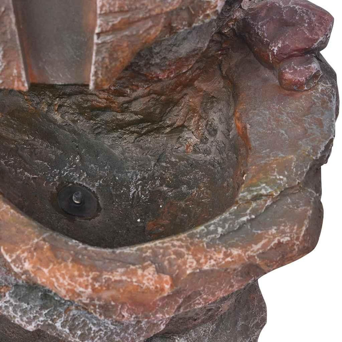 VIDAXL Fontaine d'interieur avec lumiere LED Polyresine
