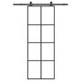 Voir la diapositive 1 : VIDAXL Porte coulissante avec kit de quincaillerie 76x205 cm Verre ESG