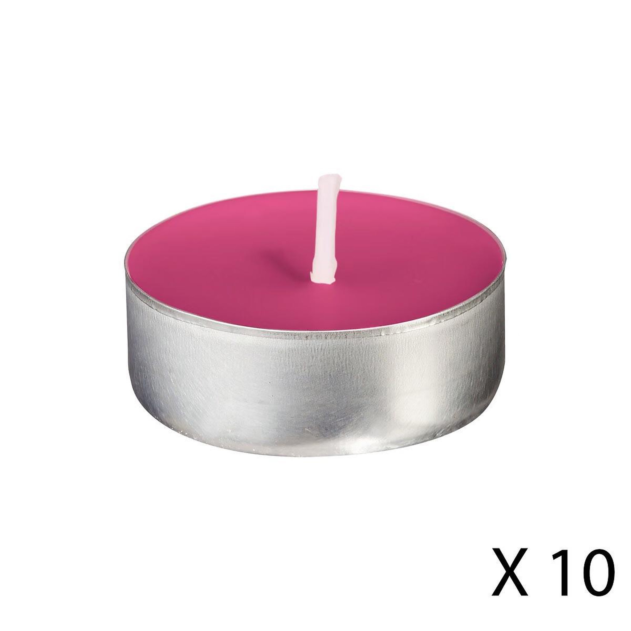 Voir la diapositive 3 : COMPTOIR DE LA BOUGIE Lot de 30 bougies chauffe-plat parfumées 3,7cm framboise