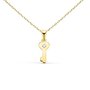 Voir la diapositive 1 : L'ATELIER D'AZUR Collier - Pendentif Clé Or 18 Carats 750/000 Jaune - Chaine Dorée