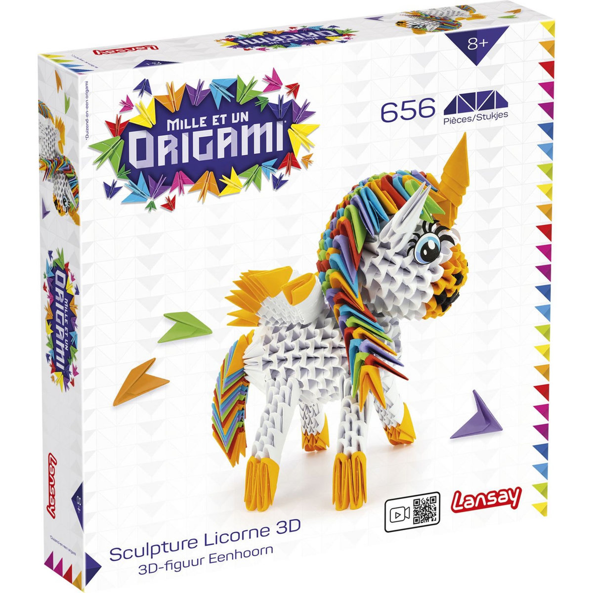 LANSAY Mille et un origami - Sculpture Licorne 3D