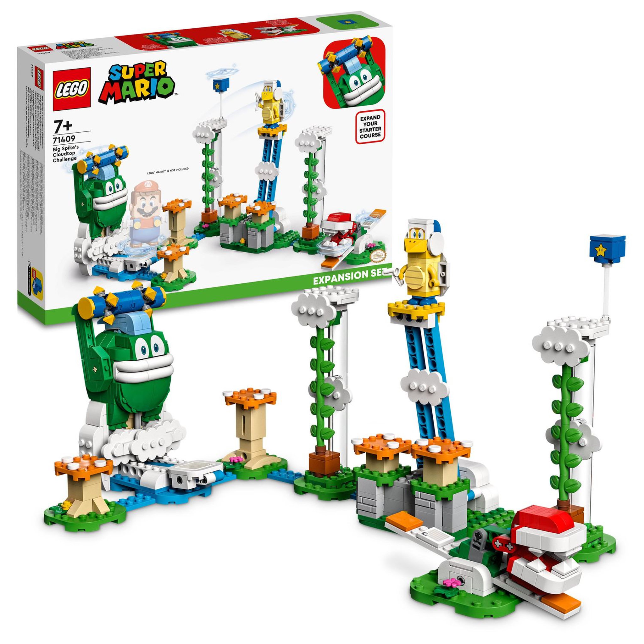 Voir la diapositive 2 : LEGO Super Mario 71409 Ensemble d&rsquo;Extension Le Défi du Maxi-Spike sur un Nuage, Jouet