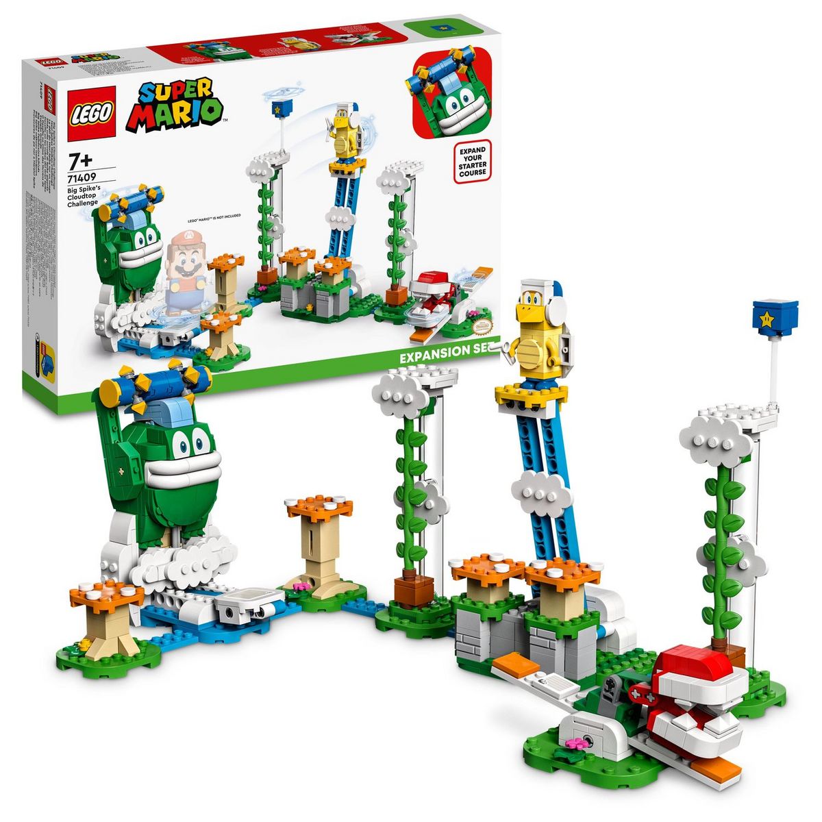 LEGO Super Mario 71409 Ensemble d&rsquo;Extension Le Défi du Maxi-Spike sur un Nuage, Jouet