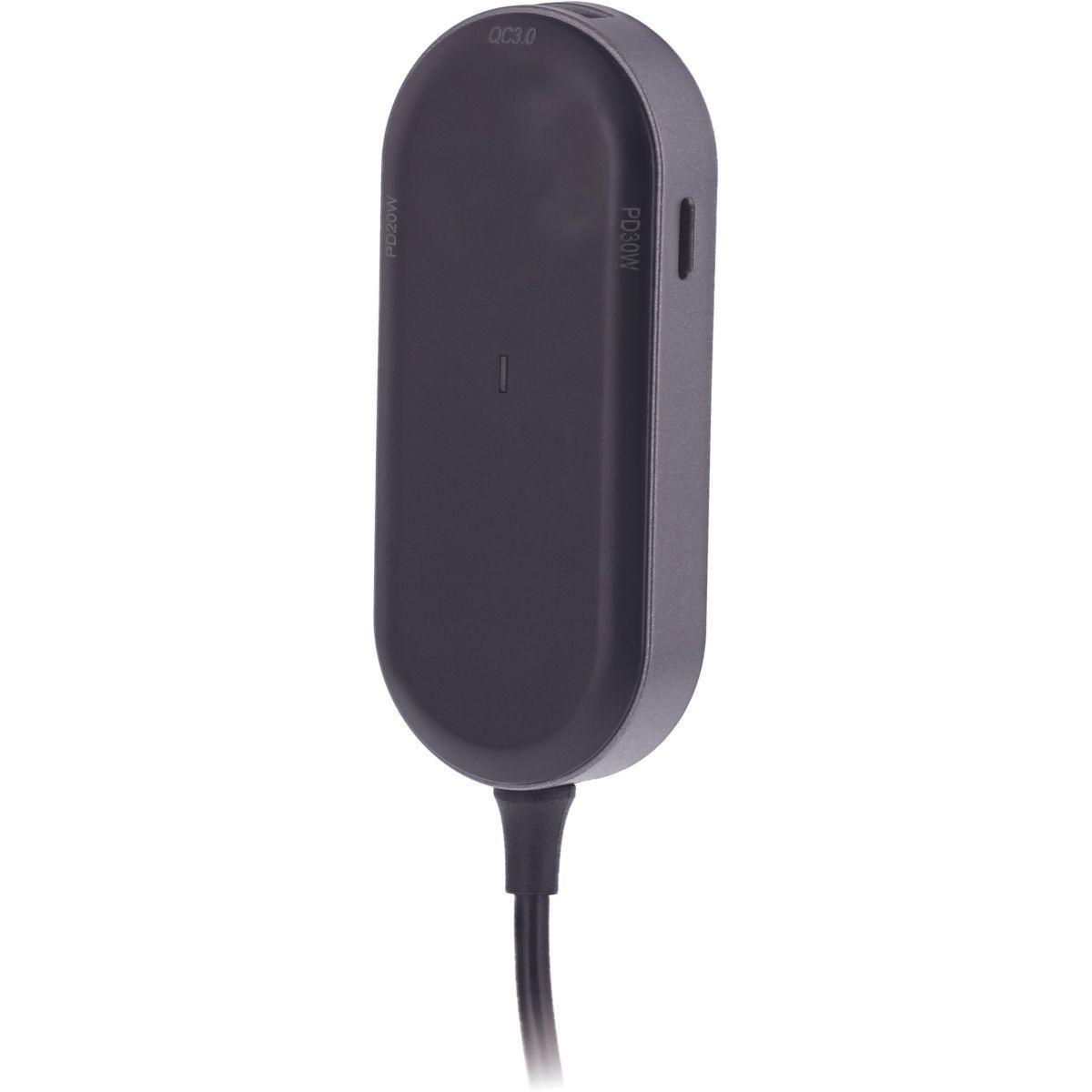 TNB Chargeur allume cigare 98W 2xUSB A et 3xUSB-C noir