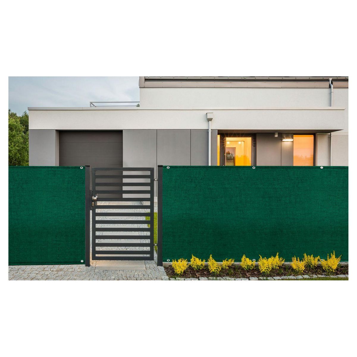 Inkazen Brise vue 220 gr/m² vert 1.8x10 m