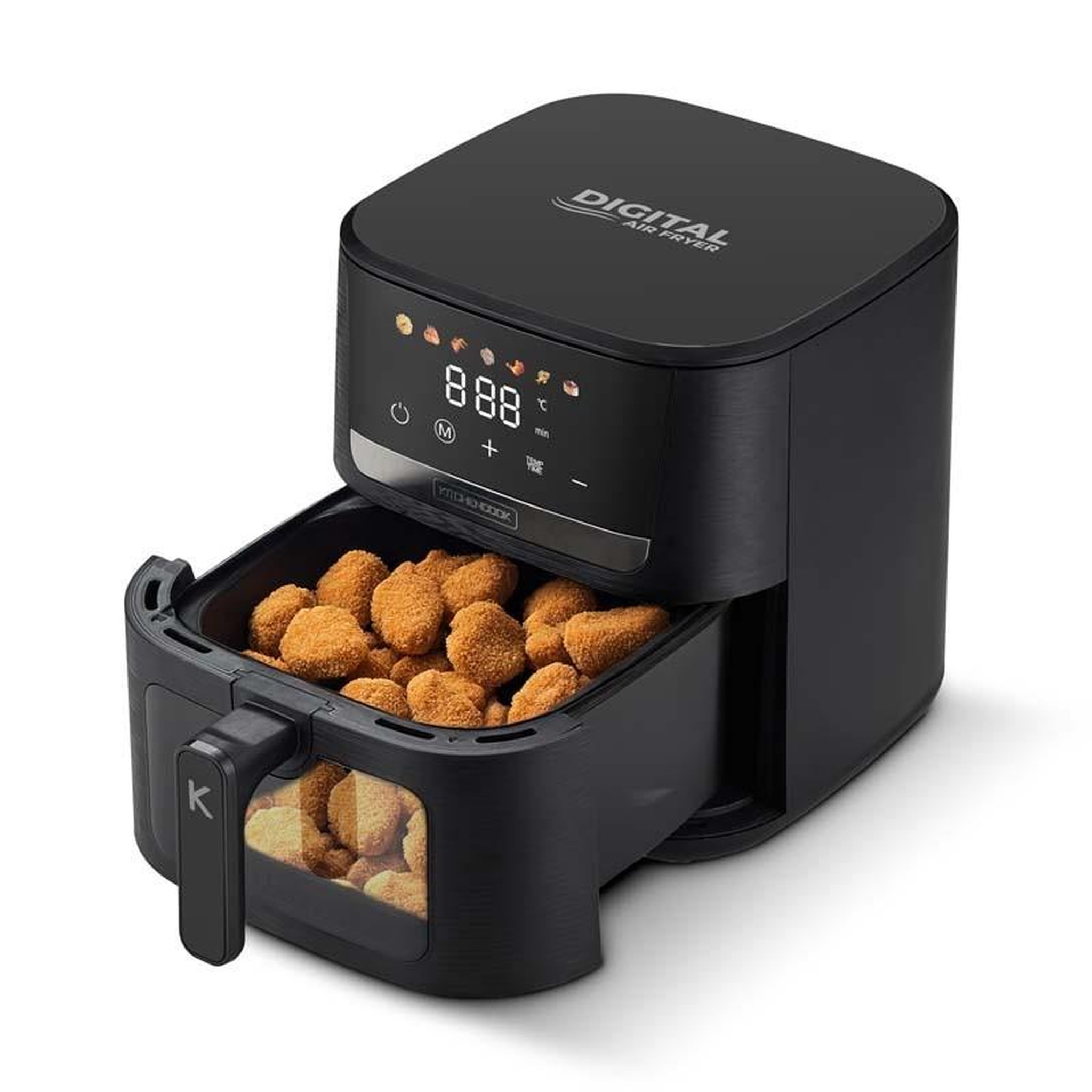 Voir la diapositive 5 : KITCHENCOOK Kitchencook - airmed 7w - friteuse à air 7l avec fenêtre - 7 programmes - 1600w