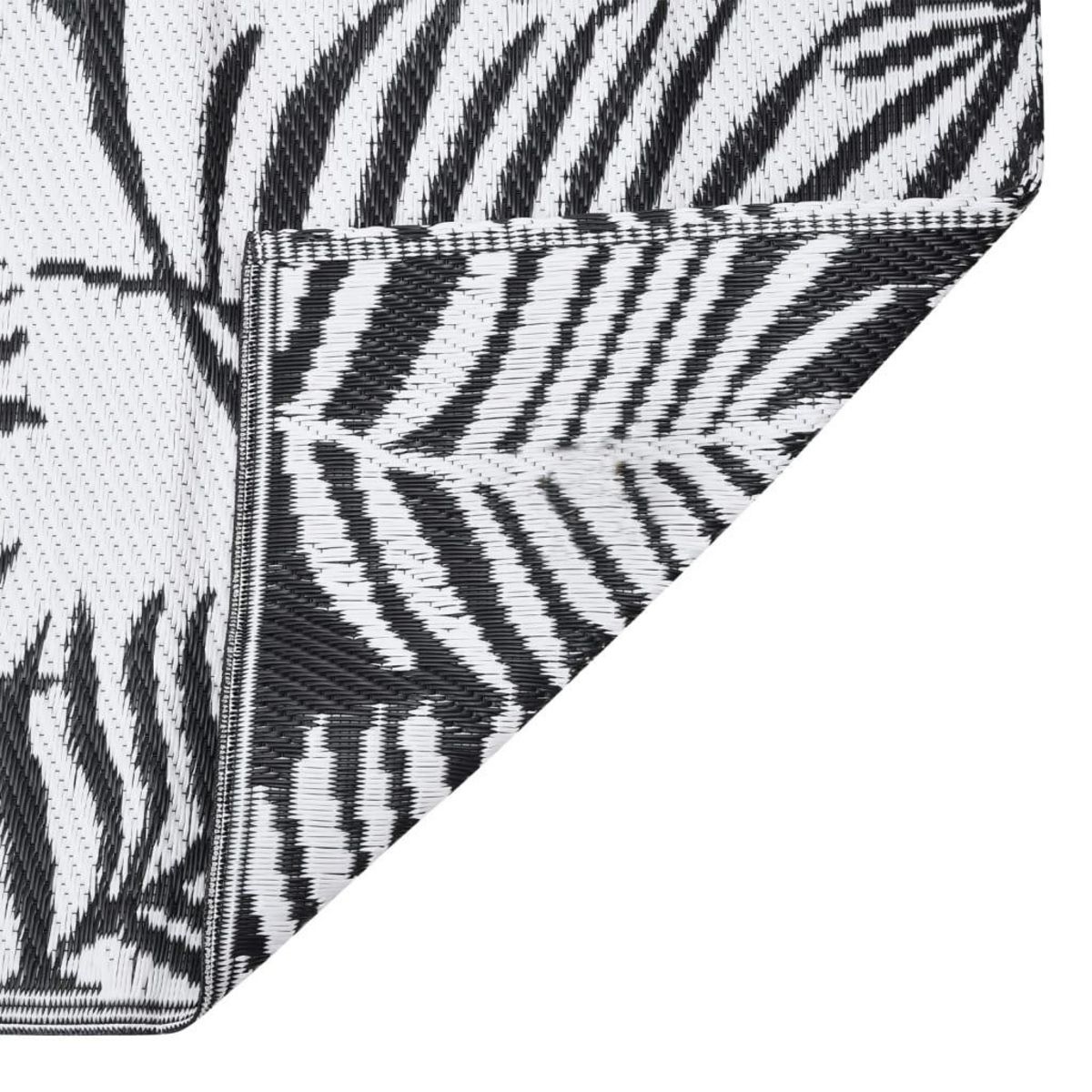 VIDAXL Tapis d'exterieur ARAKIL Noir 140x200 cm PP