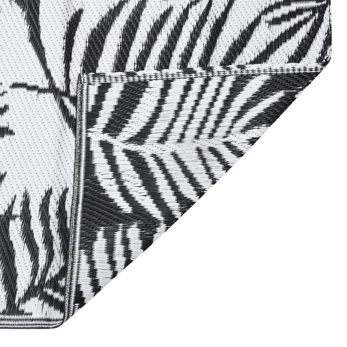 VIDAXL Tapis d'exterieur ARAKIL Noir 140x200 cm PP