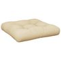 Voir la diapositive 2 : VIDAXL Coussin de palette beige 58x58x10 cm tissu