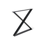 CENTRALE BRICO Pied meuble design REI fixe métal brut noir