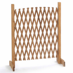 ID MARKET Barrière extensible bois treillis 30 à 150 cm