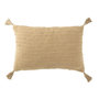 Voir la diapositive 1 : Paris Prix Coussin Déco à Pompons  Marea  40x60cm Beige Foncé