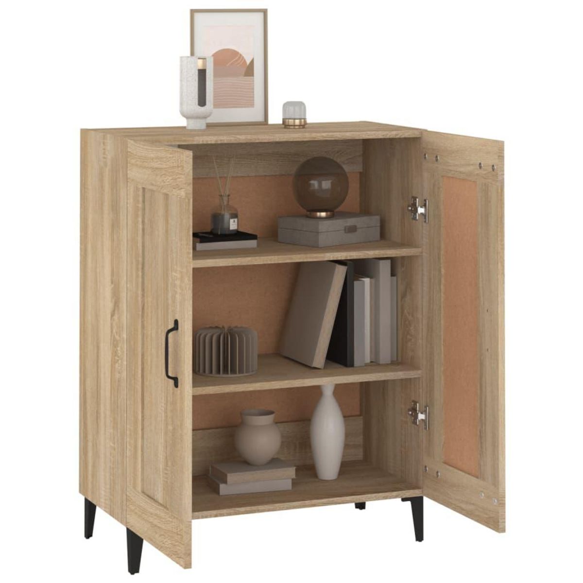 VIDAXL Buffet Chene sonoma 69,5x34x90 cm Bois d'ingenierie
