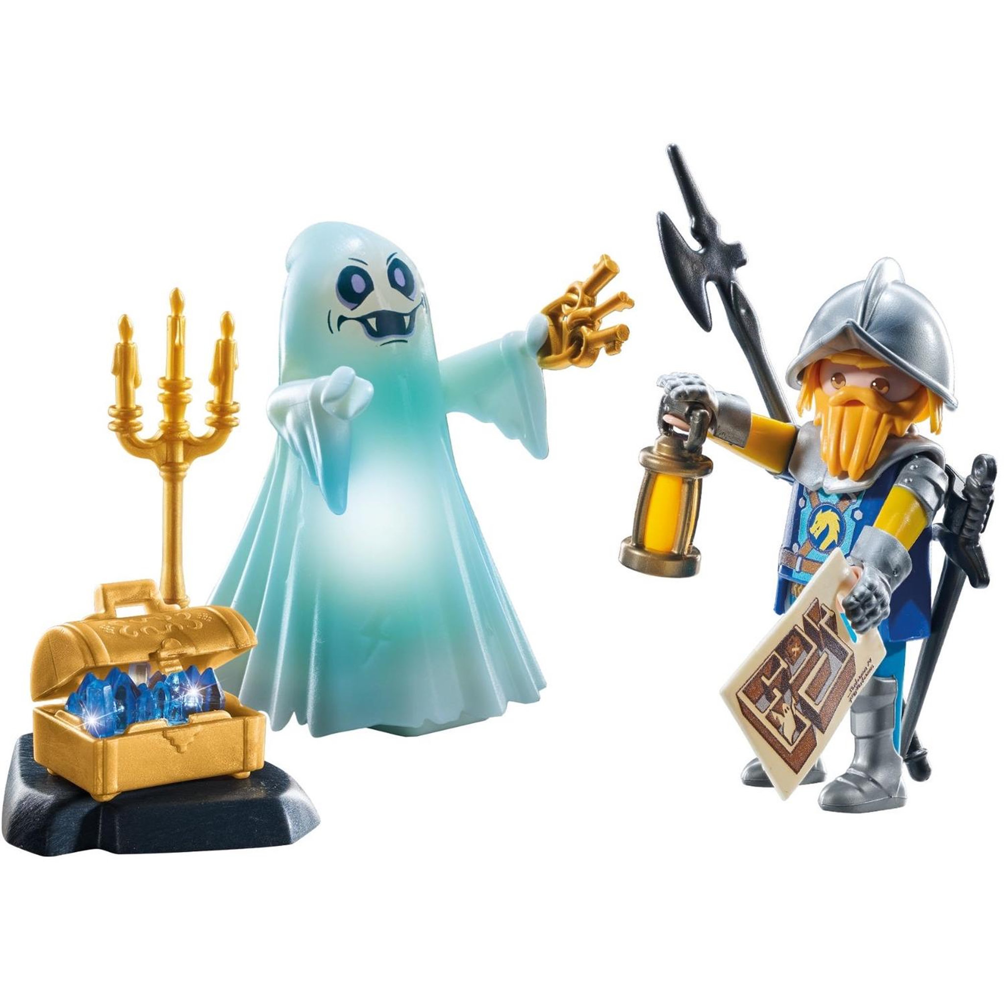 Voir la diapositive 2 : PLAYMOBIL Chevalier et fantôme effets lumineux multicolores