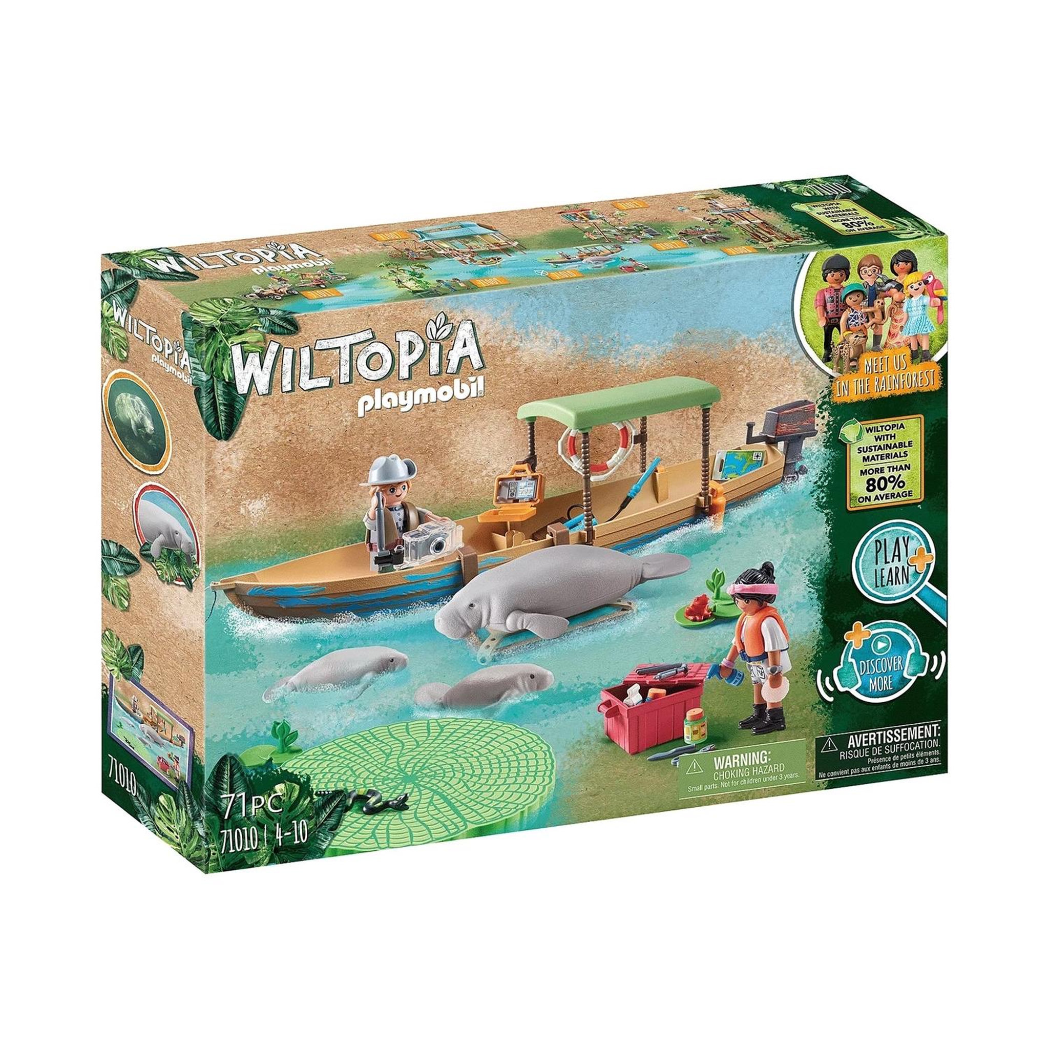 PLAYMOBIL Wiltopia Pirogue et lamantins