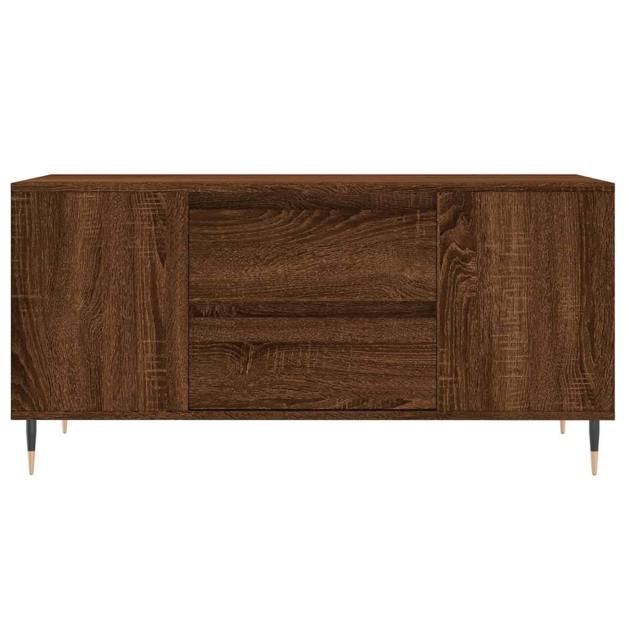 Voir la diapositive 5 : VIDAXL Table basse chene marron 102x44,5x50 cm bois d'ingenierie