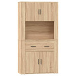 VIDAXL Buffet haut Chene sonoma Bois d'ingenierie