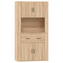 Voir la diapositive 1 : VIDAXL Buffet haut Chene sonoma Bois d'ingenierie
