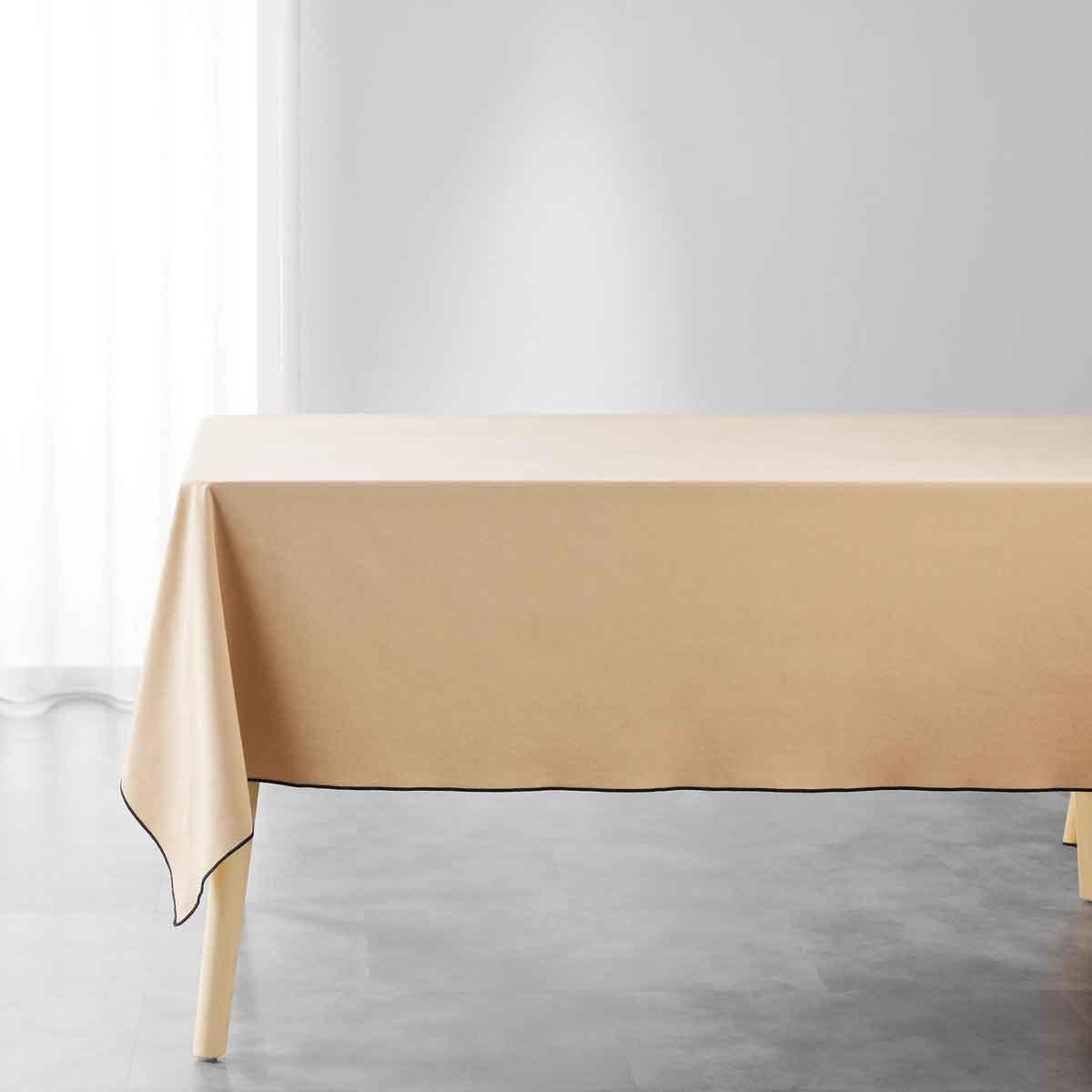 Douceur d'Intérieur Nappe en coton  mistraline  140x240cm beige